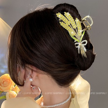 バンスクリップ ヘアクリップ ファッショ...